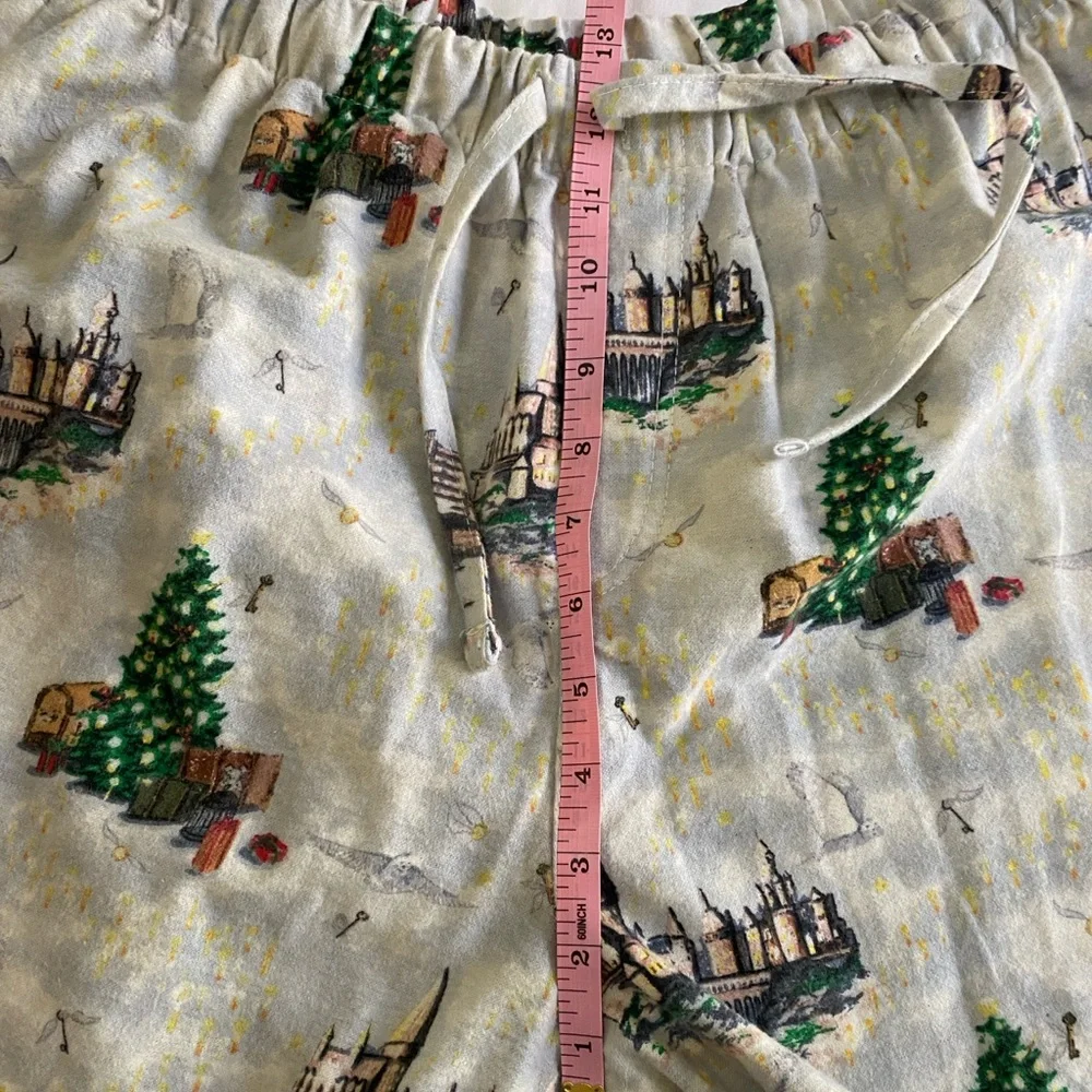 POTTERY BARN teen Harry Potter Christmas Organic Cotton Flannel‎ Pajama Set S ❗️